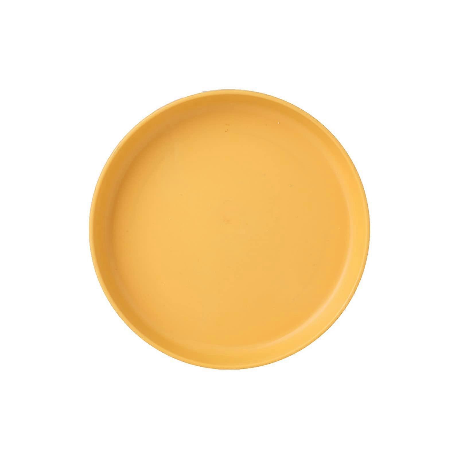 Yellow Plastic Serving Tray for Snacks and Appetizers, Lightweight Party Platter, One Size