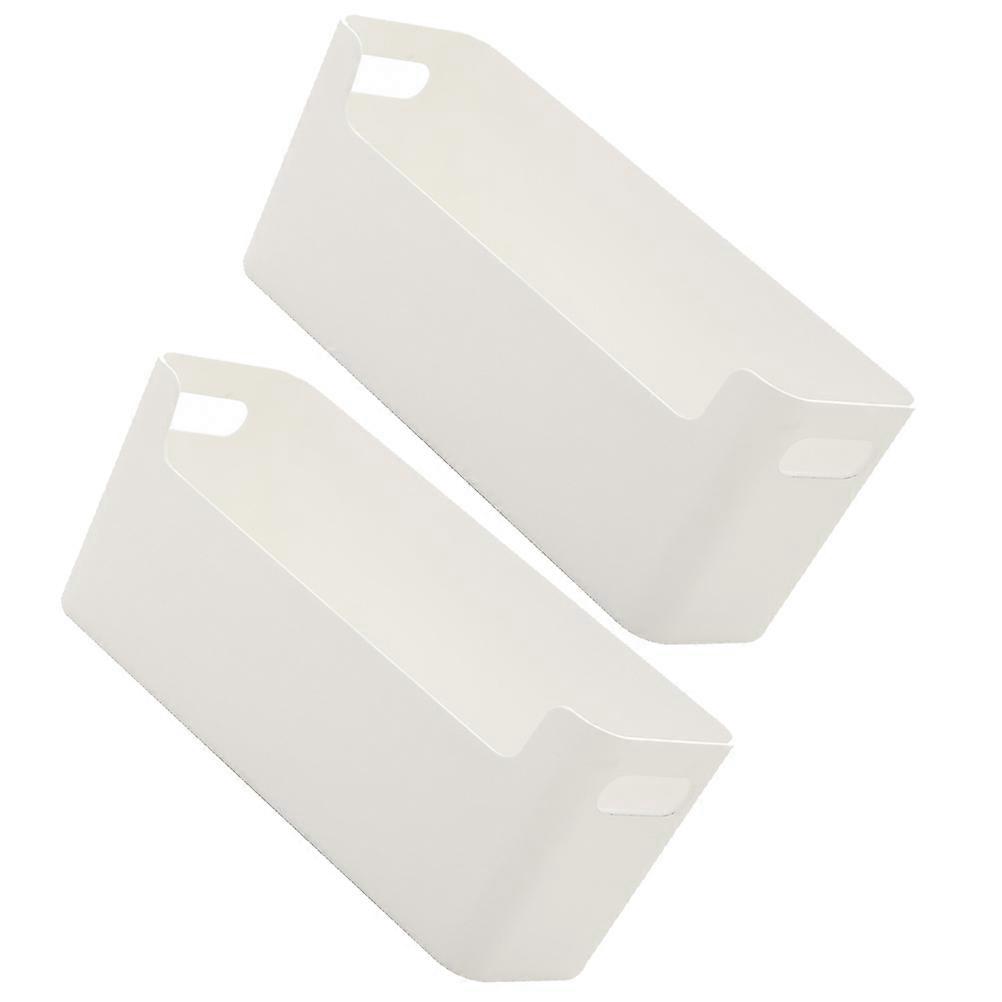 Wall Mount Storage Bins Rectangular Shape PP Material 25.5X9.5X7.8CM For Desktop Organization Home Organizer 2Pack