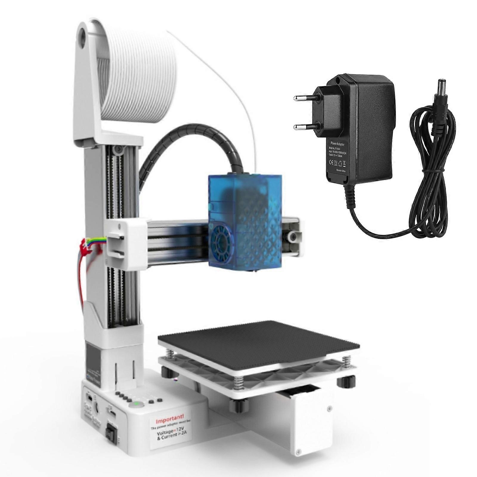 Giriş Seviyesi TPU 1.75mm EasyThreed 3D Yazıcı, Yüksek Çözünürlüklü Çıktı için Güç Adaptörleriyle Birlikte, Beyaz Boyut
