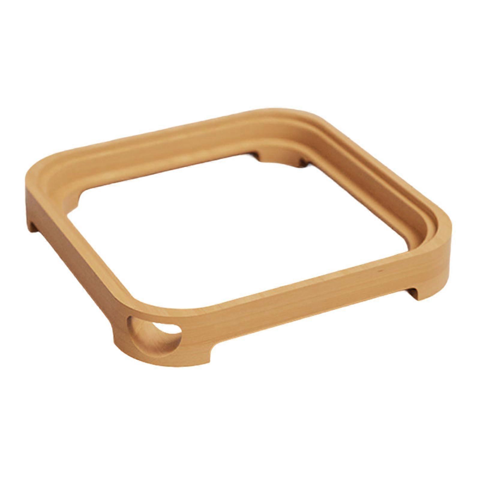 Desktop Computer Stand Beech Wood Cooling Base with Ergonomic Elevation and SlipProof Stability