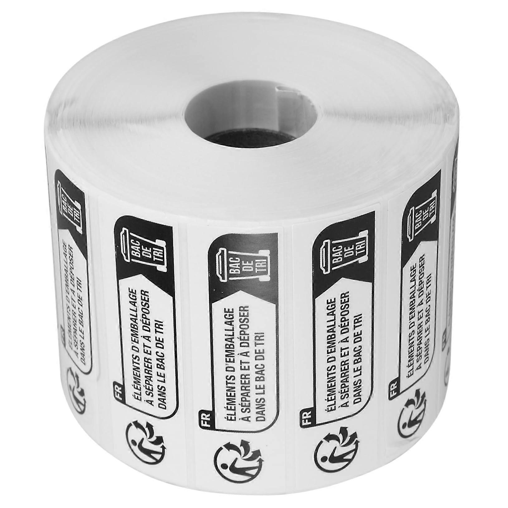 Durable Recycling Labels for Bins with Splash Resistant Waste Sorting Stickers 2000 Count