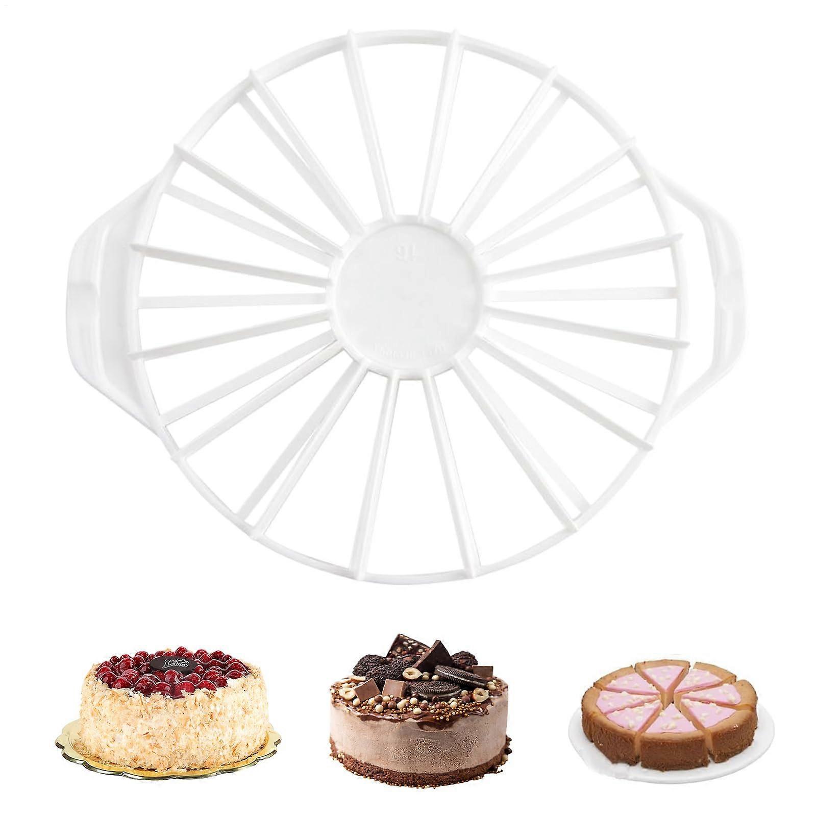 Cake Slicer and Cheesecake Cutter with Adjustable Thickness, Even Portion Control, NonSlip Handle