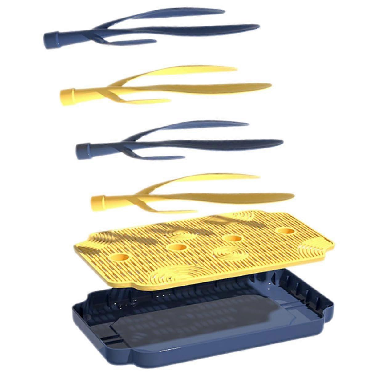 Bottle Drying Rack with Drip Tray, SpaceSaving Stand for Bottles, Mugs and Cups, Easy Clean