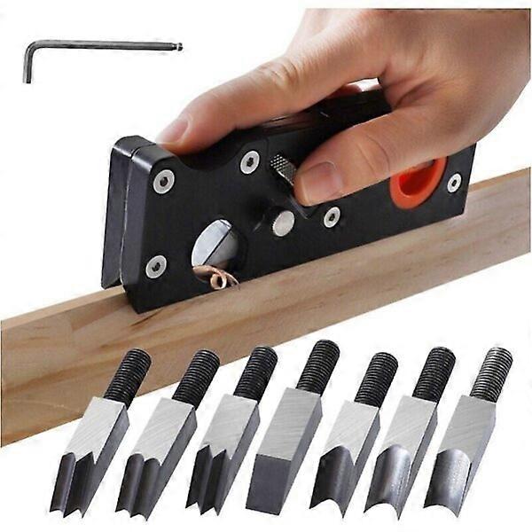 Manual Bevel Plane with Adjustable Depth Aluminum Alloy Material Wood Rounding Processing Plane