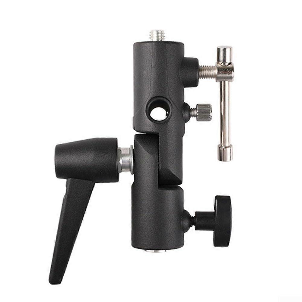 Camera Flash Bracket Mount with Adjustable Softbox Holder and Umbrella Mount for Light Stand