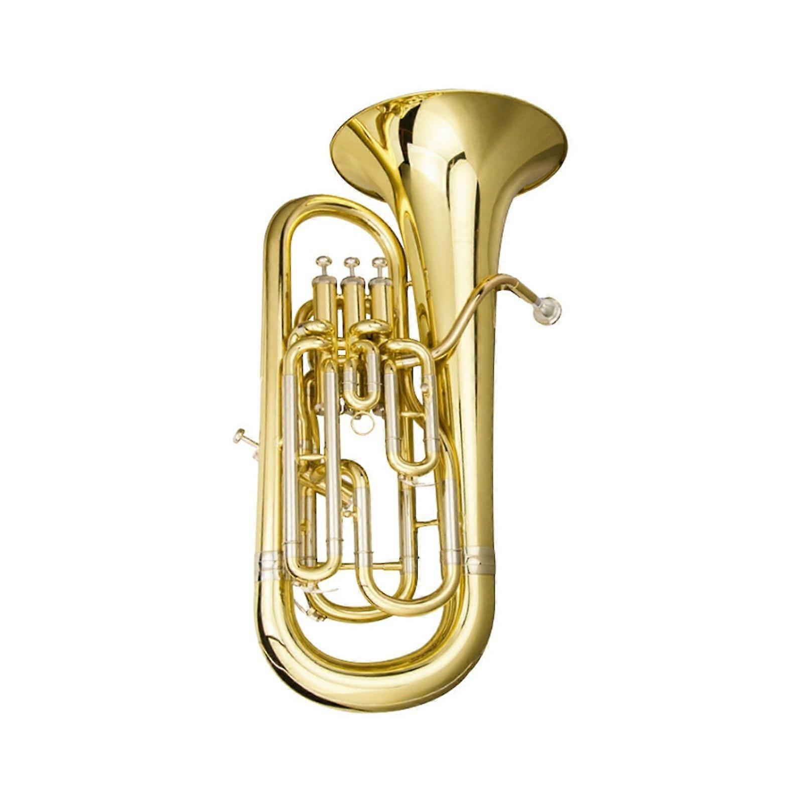 Professional B Flat Euphonium Brass Instrument with Smooth Full Tone and Durable Ergonomic Design