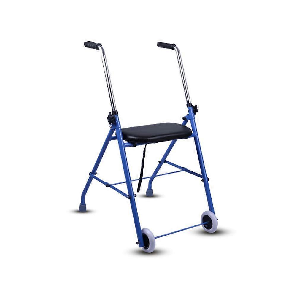Walker with Wheels, Height Adjustable Lightweight Aluminum Frame for Seniors and Elderly