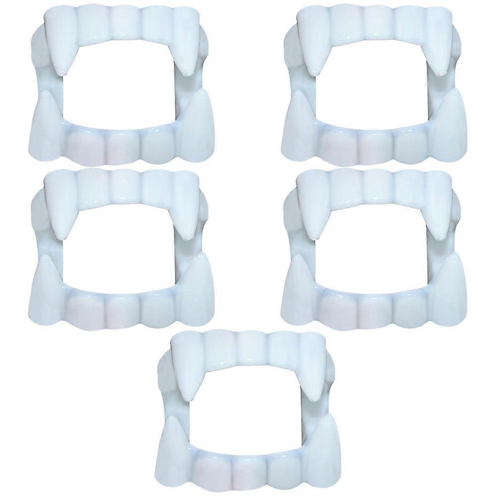 Vampire Teeth Resin Halloween Model for Decoration 5Pcs