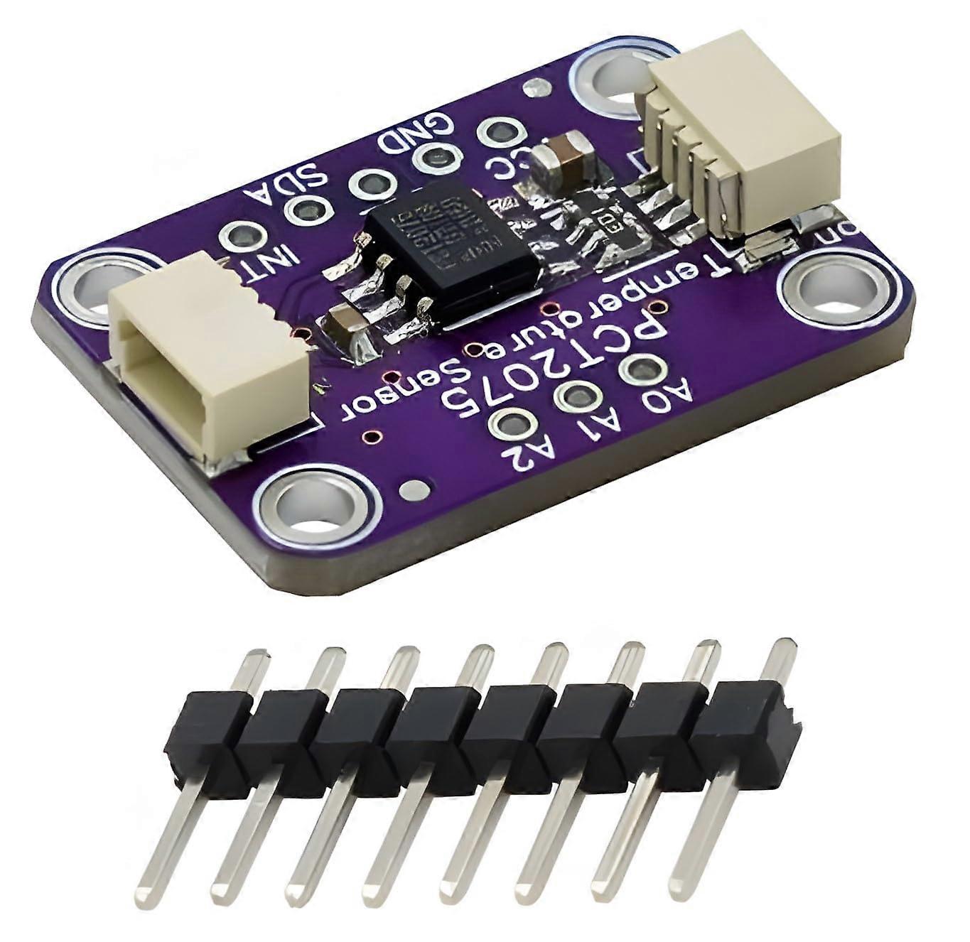 PCT2075 11Bit I2C Temperature Sensor Module, Accuracy, Compatible with Qwiic, 27 Addresses
