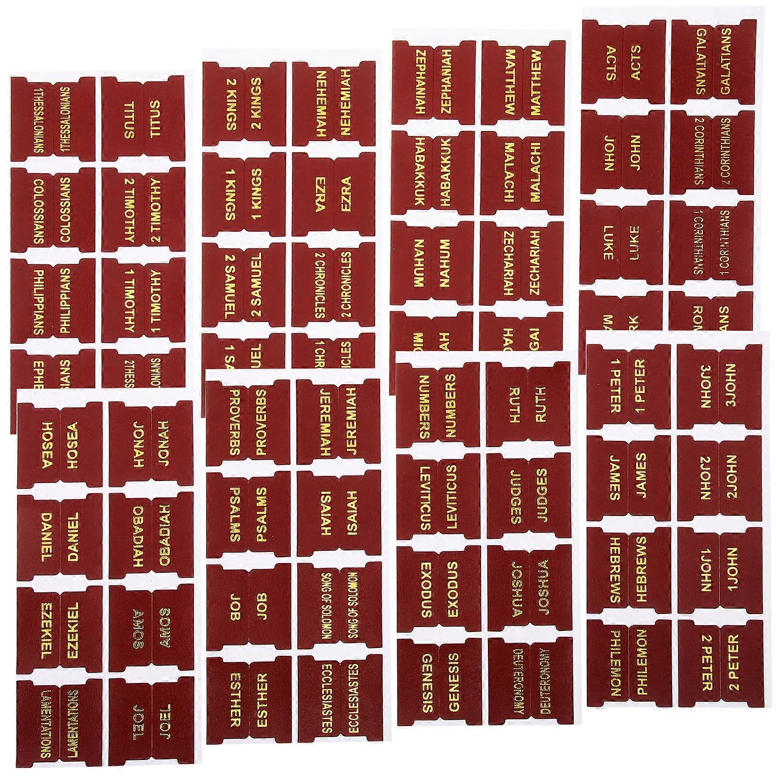 Bible Book Tabs Bible Tabs for Study 3Sets Coffee Tone