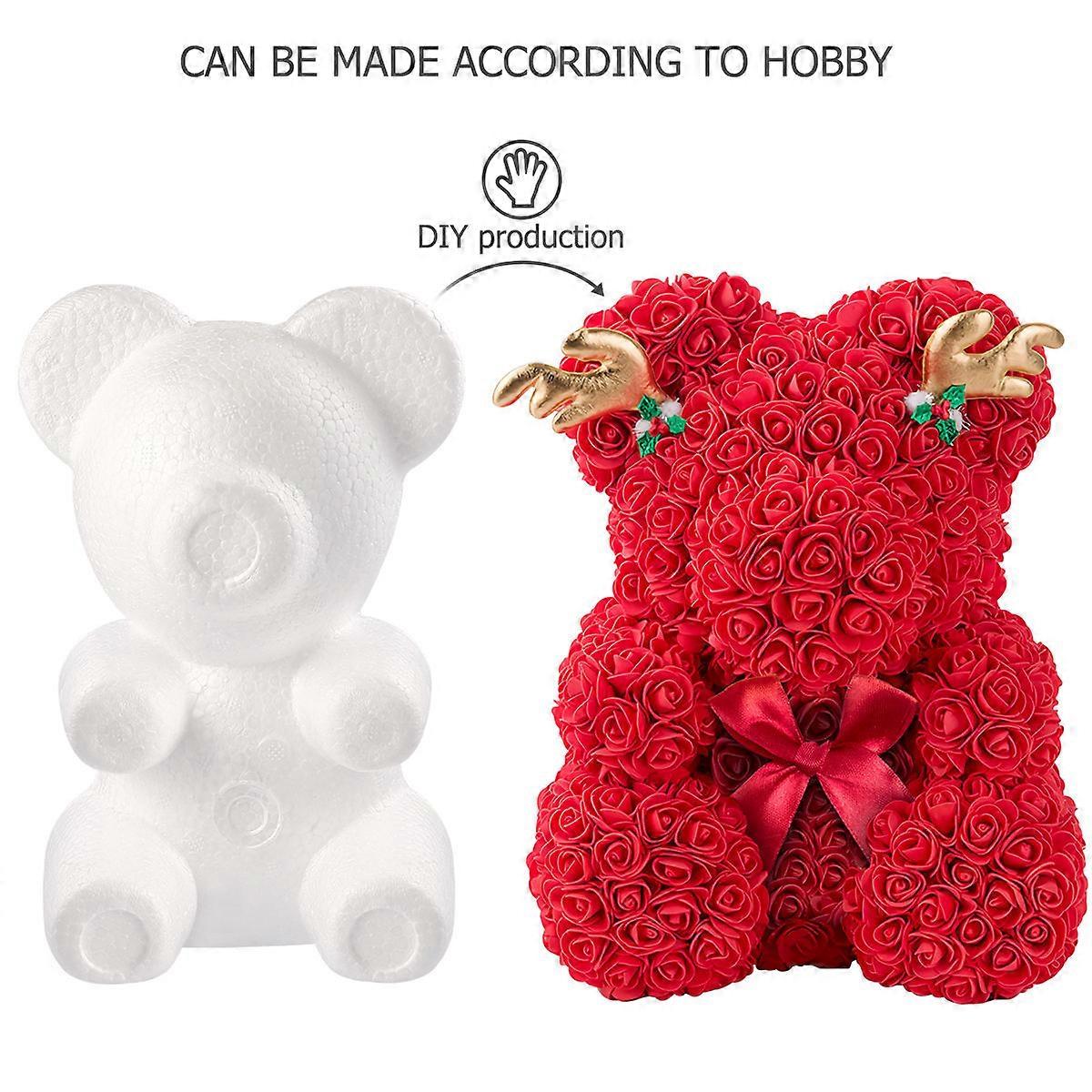 Foam Bear Shape Modelling Bear for DIY Craft Projects 2Pcs