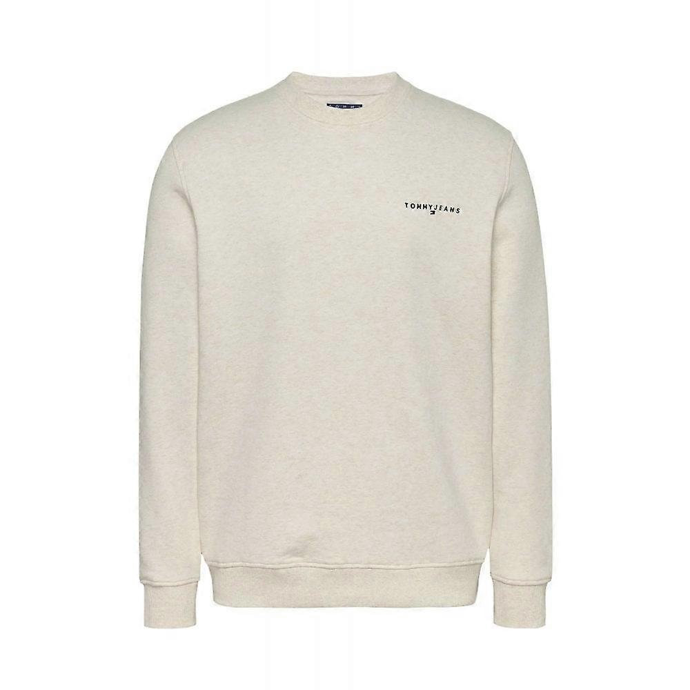 Men's Tommy Jeans | Dm20249 Regular Linear Logo Crew Sweat Top