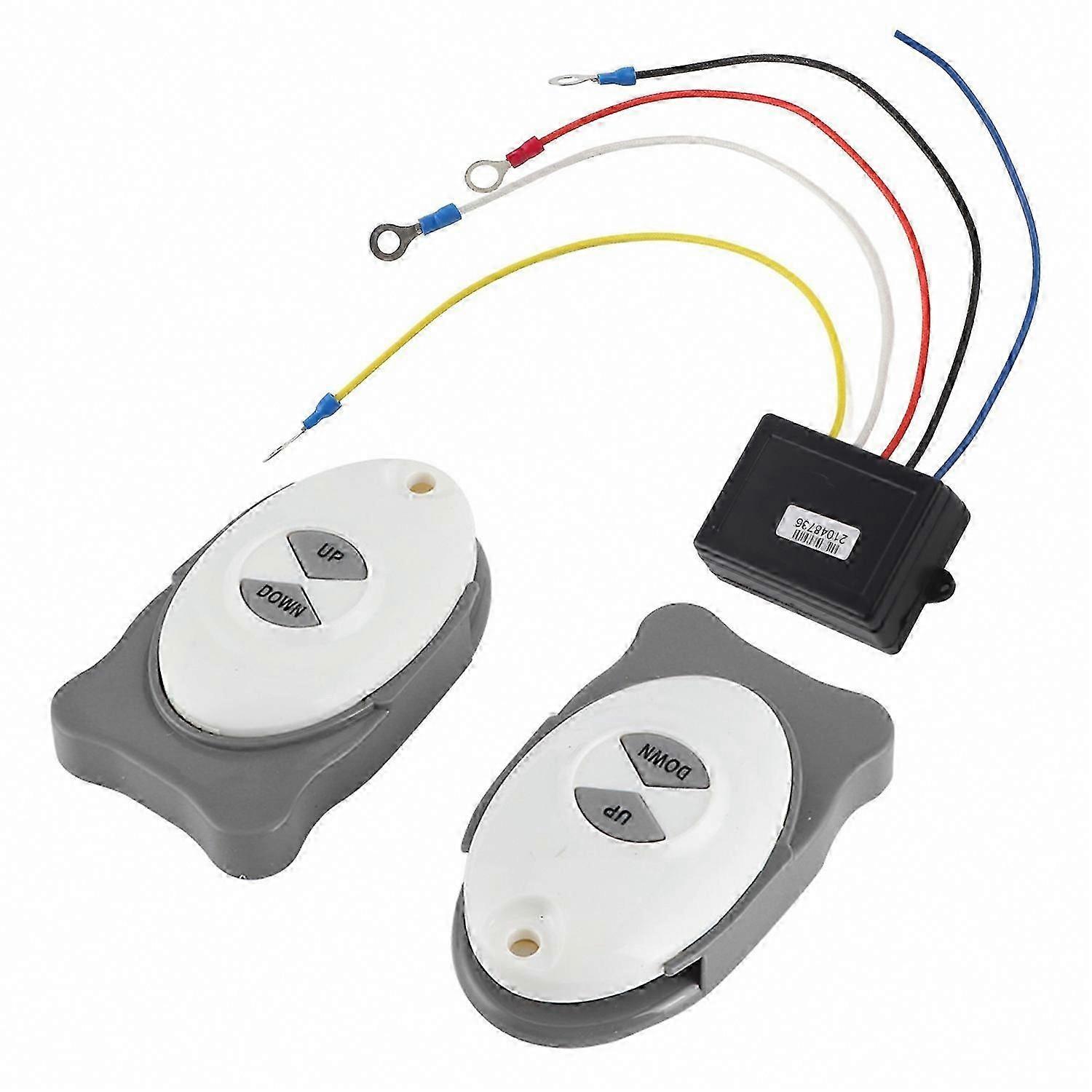 Wireless Remote Control for Marine Windlass Switch Trim Controller Accessory with 2 Transmitters
