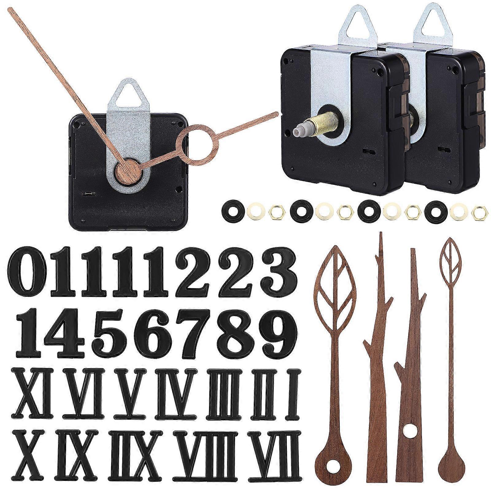 Clock Movement 2Sets for Smooth Running and Easy Setup