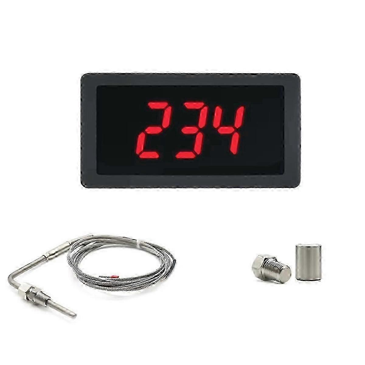 LED Meter Bundle Kit with EGT & Temperature Sensors, Soldering Required, Adjustable Function, Compatible with Pt1 Systems