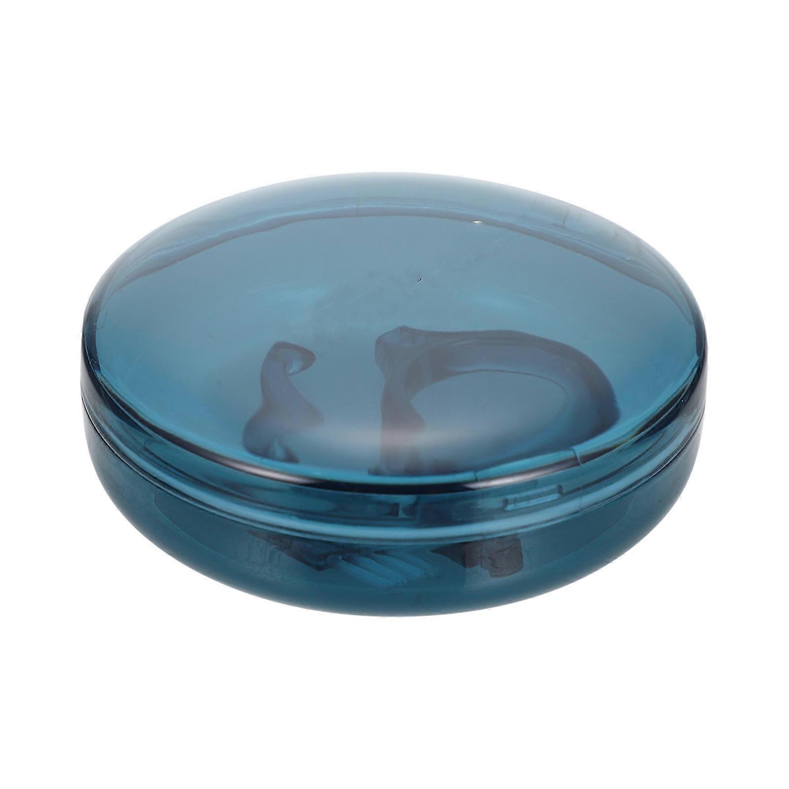 Denture Case Portable Denture Case for Storage 2Sets Navy Portable Box