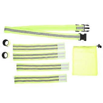 Reflective Band Armband Wristband Ankle Band for Night Running 2Sets