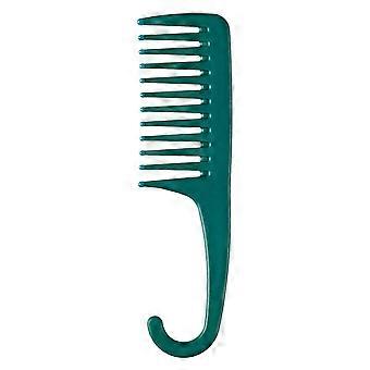 Peine desenredante y alisador para la ducha con gancho, peine desenredante para el cabello para mujeres y hombres, dientes separados para cualquier tipo de cabello húmedo o seco, distribuye el acondicionador.