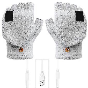 USB Heated Gloves for Sports 1Pair Warm Winter Gloves Hand Warmers