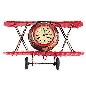 Modelo de reloj de avión Estatua abstracta Escultura Escritorio de casa Decoración de baño
