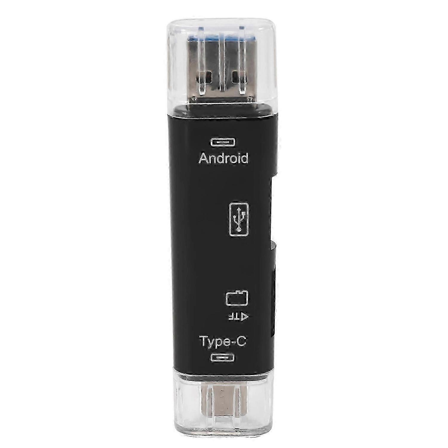 5-in-1 Multifunctional OTG Card Reader Micro-SD / SD Card / USB Reader Support TF Android Type-c Pho