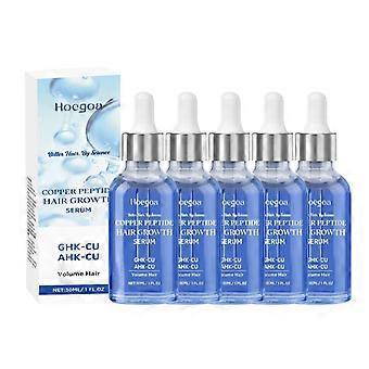 2026#1/2/3/4/5pcs 10% GHK-CU 5% AHK-CU Copper Peptide Serum Powerful Hair Growth Treatment, Reduces Thinning & Thickens Hair