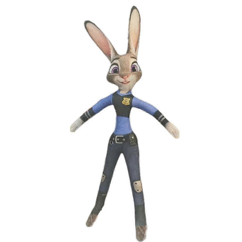 Peluche de Nick y Judy de Zootopia, esqueleto incorporado, articulado.