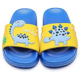 Peuter Kleine Kinderen Dinosaurus Strand/Zwembad/Douche Dia's/Anti-Skid Home Bad Slippers/Leuke Zomer Outdoor Schoenen voor Meisjes en Jongenswerkelijke schoenlengte 16CM