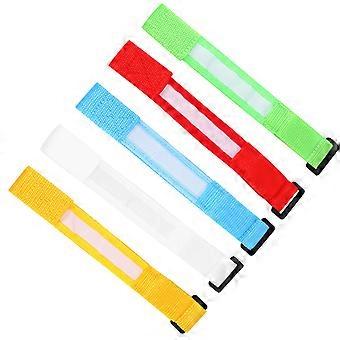 Glow Bracelets LED Wristbands for Night Run 5Pcs Flashing Sports Arm Bands