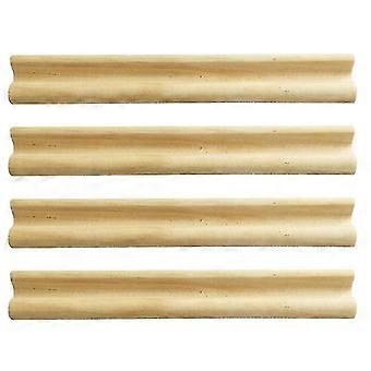 4 Pieces Wooden Domino Racks Domino Tiles Holder Organizer Tray Wooden Racks