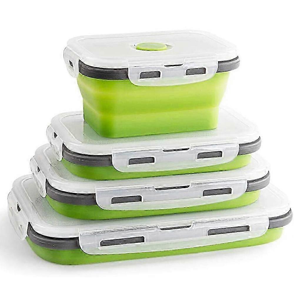 Foldable Silicone Food Storage Boxes 4 PCS