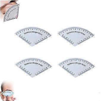 Eyebrow Shaping Stencil Kit for Precise Brow Design, Reusable 4PCS, Easy to Use for Beginners