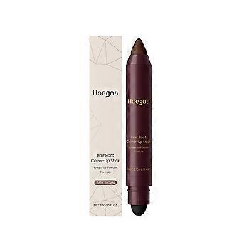Tijdelijke aanbieding!! Hoegoa Donkerbruine Plantaardige Haarwortelconcealer Stick - Natuurlijke dekking, milde plantaardige formule, stijlvolle en draagbare haarconcealerstick