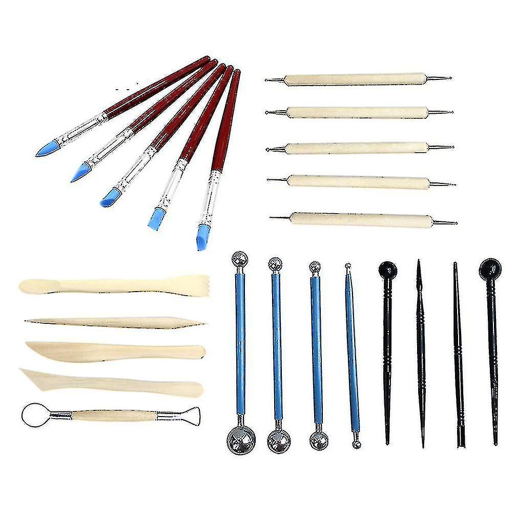 23pcs Clay Tools Combination Clay Ultra-light Clay Diy Pottery Tools
