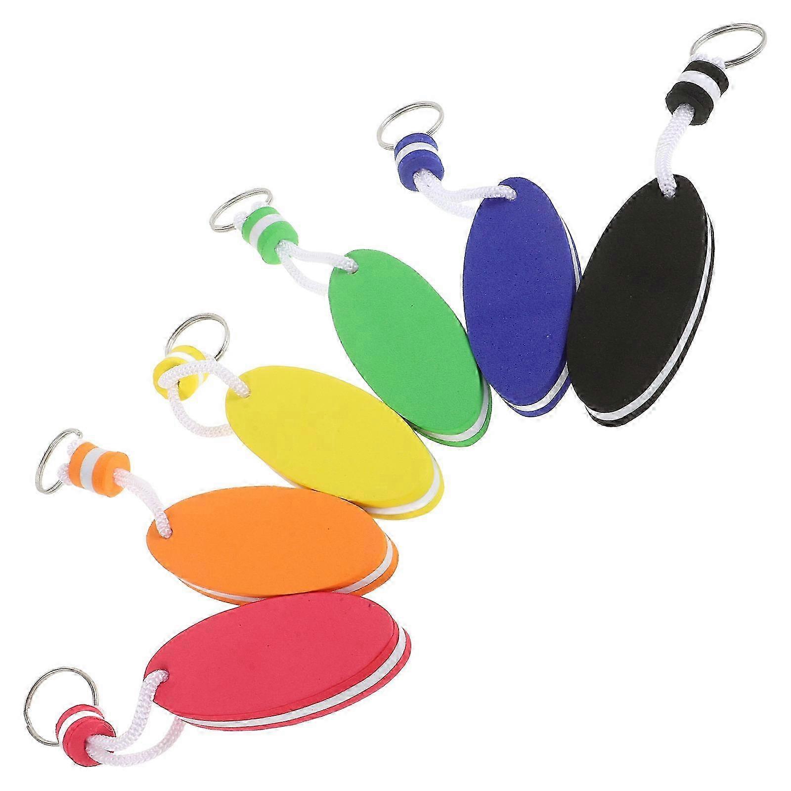 Surfboard Shape Key Ring 6Pcs Floating Key Float compatible with Water Activities Creative Accessory compatible with Keychains