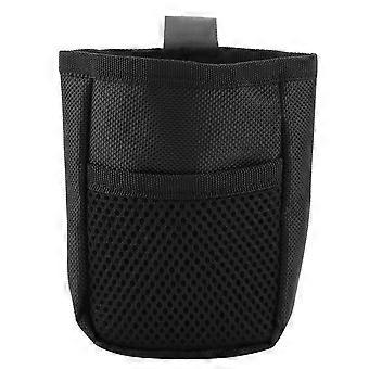 Sac de friandises pour animaux de compagnie, pochette de ceinture multifonctionnelle pour dressage et obissance, fournitures portables, noir