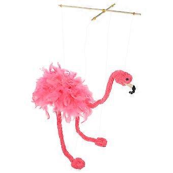Flamingo Marionette Puppet Plush Animal for Interactive Plaything