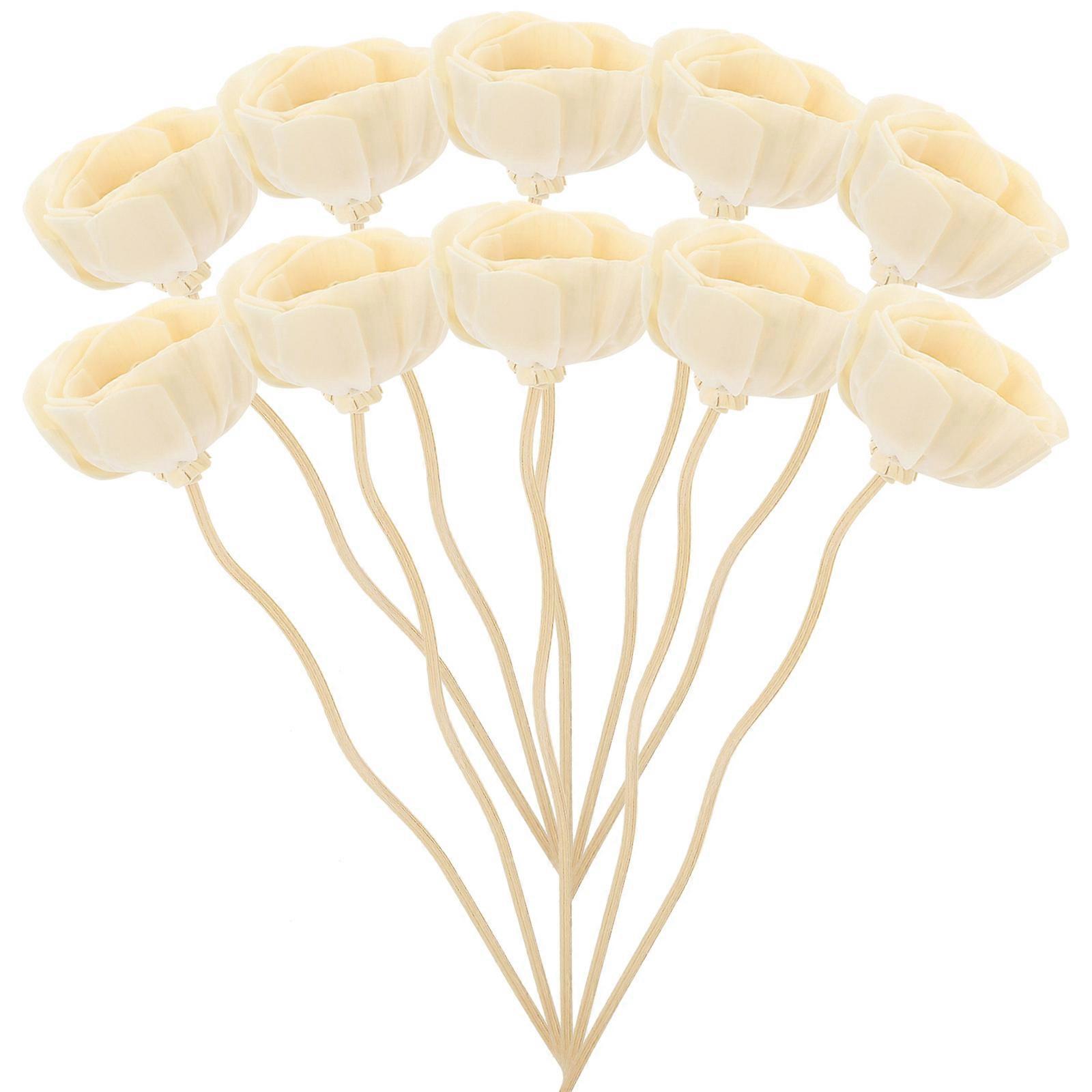 10pcs Flower Reed Diffuser Sticks Diffuser Refills Essential Oil Diffuser Stick for SPA