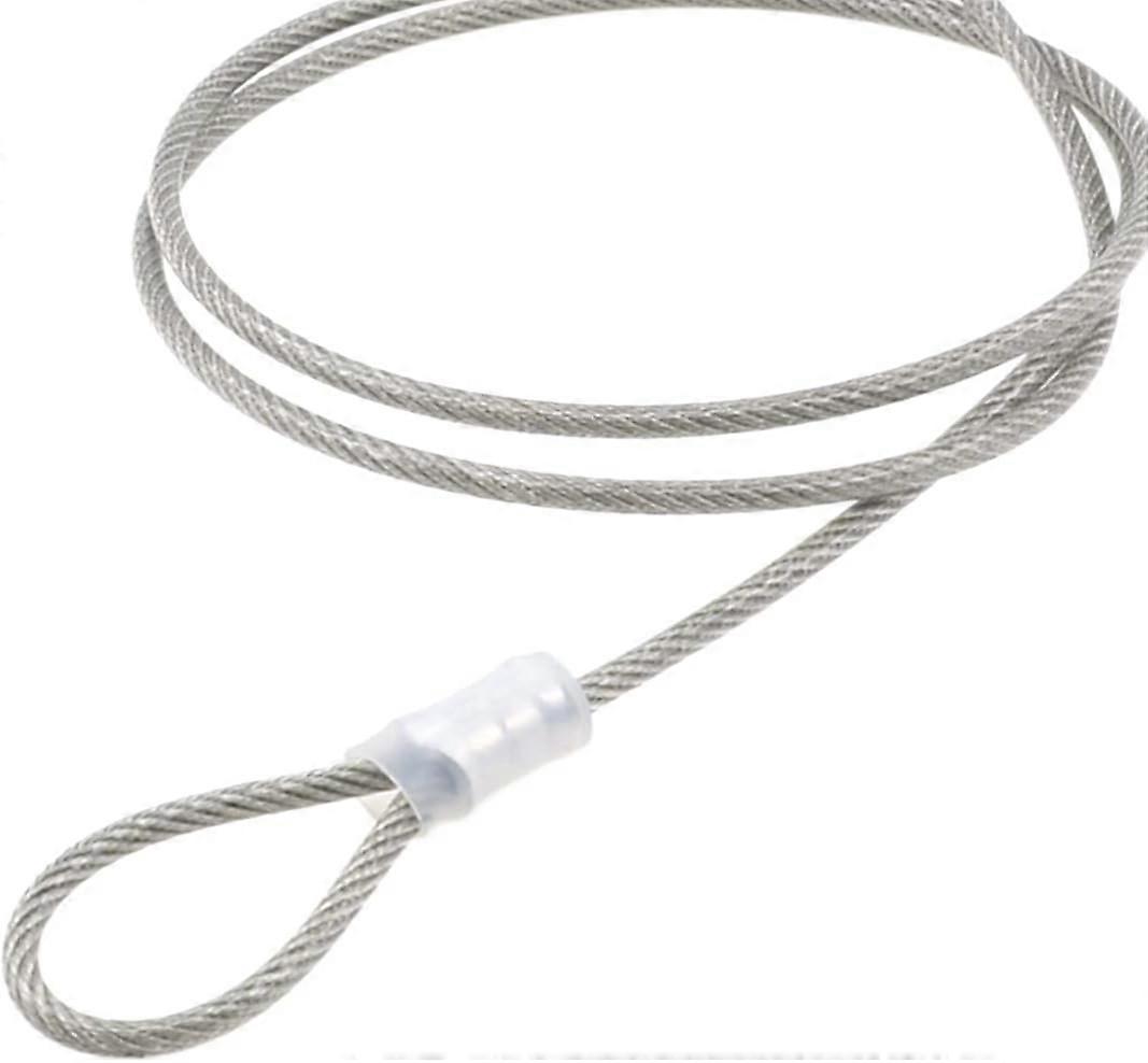2 PCS Bicycle Lock Cables - Double Loop Stainless Steel Tethers for Security