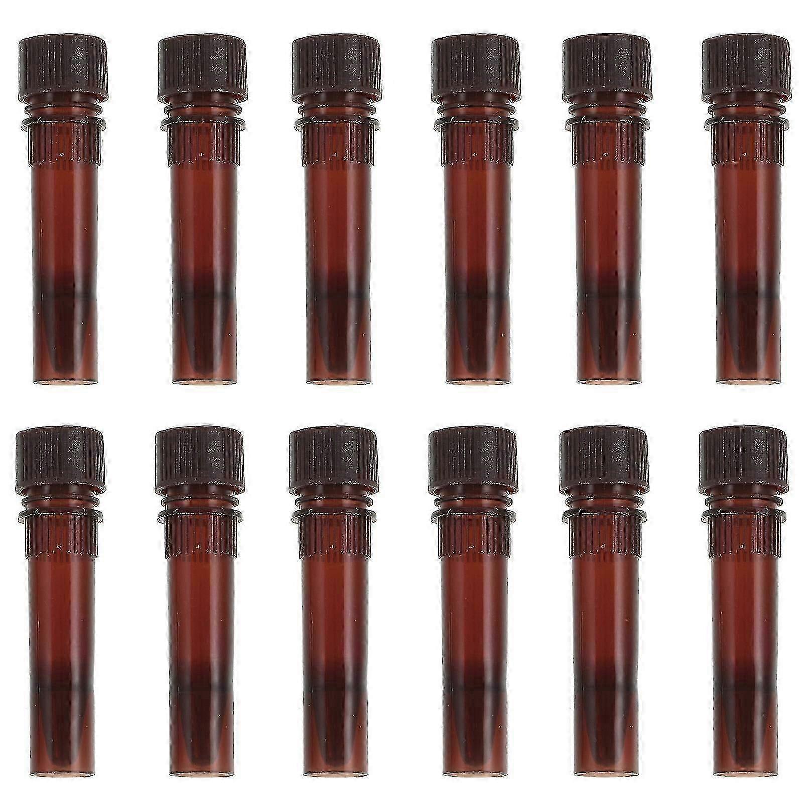 20Pcs Brown Test Tubes for Scientific Experiment Use