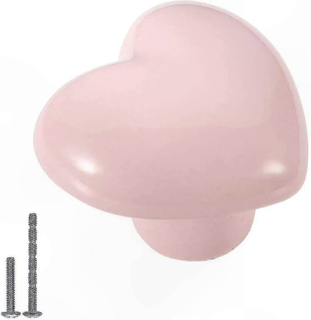 Drawer Knobs and Pulls, 10-Pack Ceramic Heart Shape Handles for Cabinet Hardware