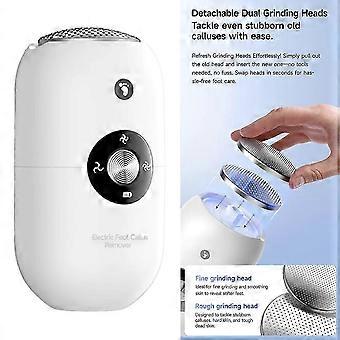 Electric Foot Callus Remover, USB Rechargeable Pedicure Tool with 3 Speeds, Stainless Steel Roller for Dead Skin Care