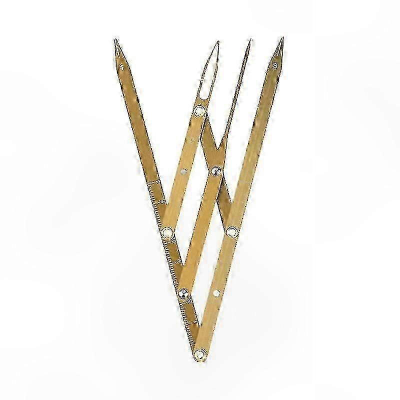 Stainless Steel Foldable Eyebrow Measuring Caliper compatible with Precise Alignment