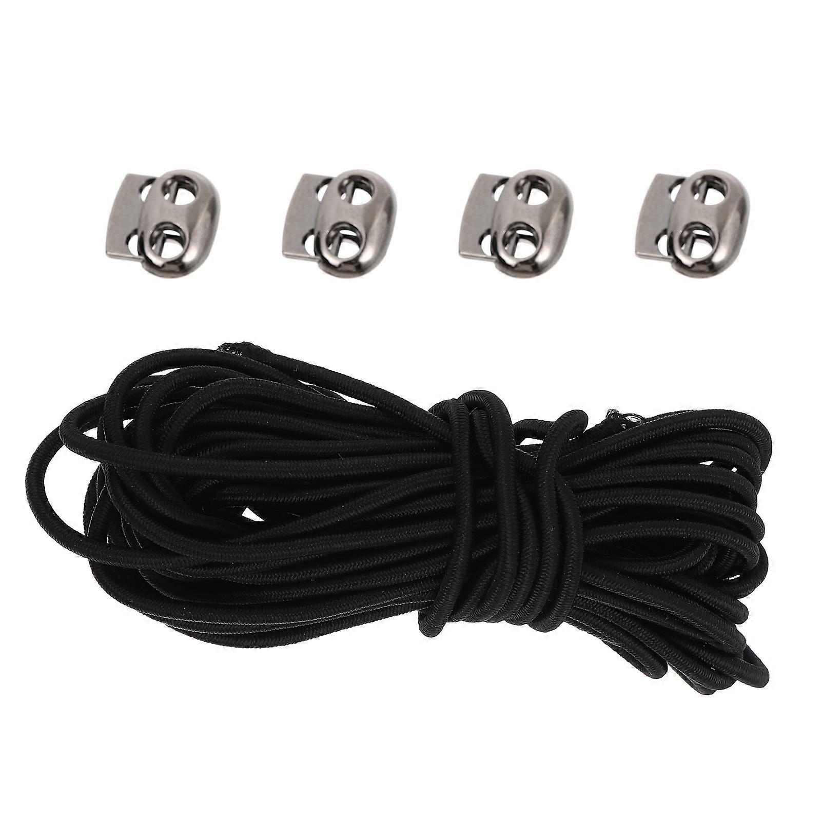 Adjustable Drawstring Spring Cord Locks Metal Spring Buckles 1Set Kit