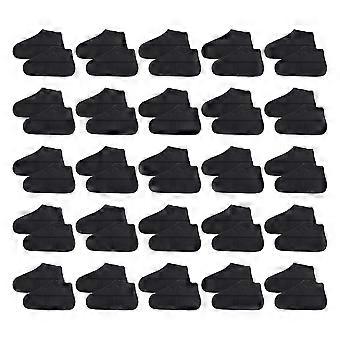 Waterproof Anti-Slip Silicone Shoe Covers, 25 Pairs Universal Overshoes for Outdoor Cycling