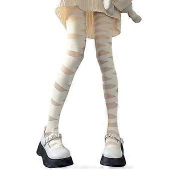 Hollows Criss-Cross Sock Sexy Bandage Long Bodycon Pantyhose Black Sparkles Party Clubs Wearing for Womens Girl One Size