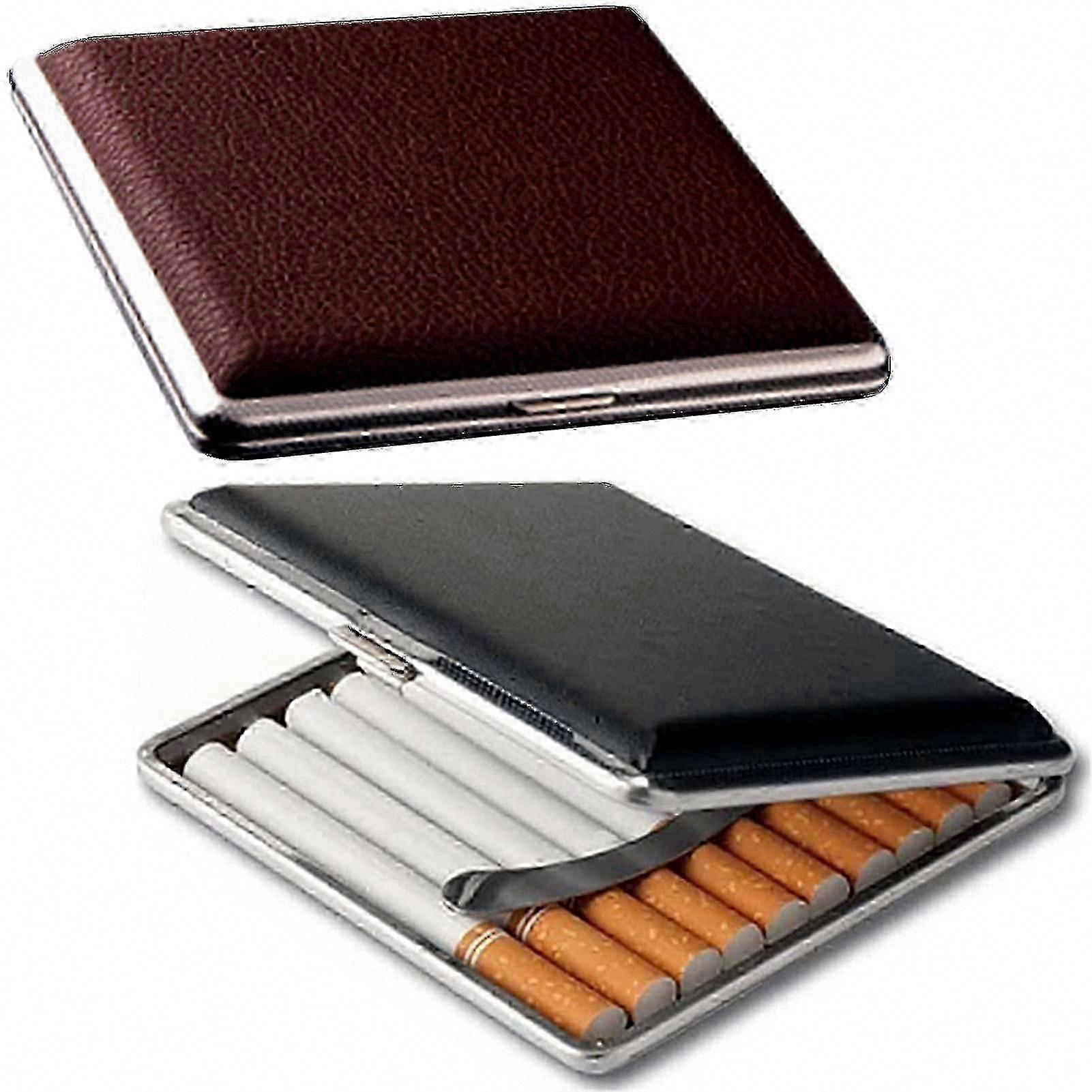 Dual Metal Cigarette Case Slim