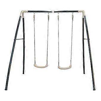 AXI Schommel dubbel 210x210x217 cm metaal zwart