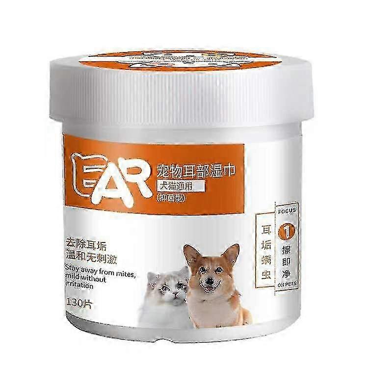 130pcs Pet Tear Stain Wipes
