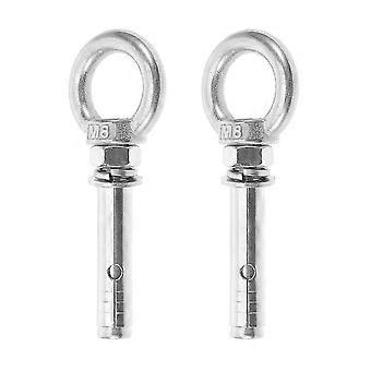 Stainless M8 Eye Bolts for Outdoor Swings